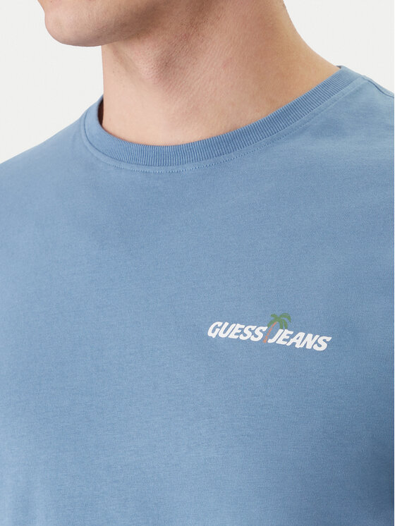Guess Jeans Guess Jeans T-shirt M6GIC0 K8HM0 Blu Regular Fit