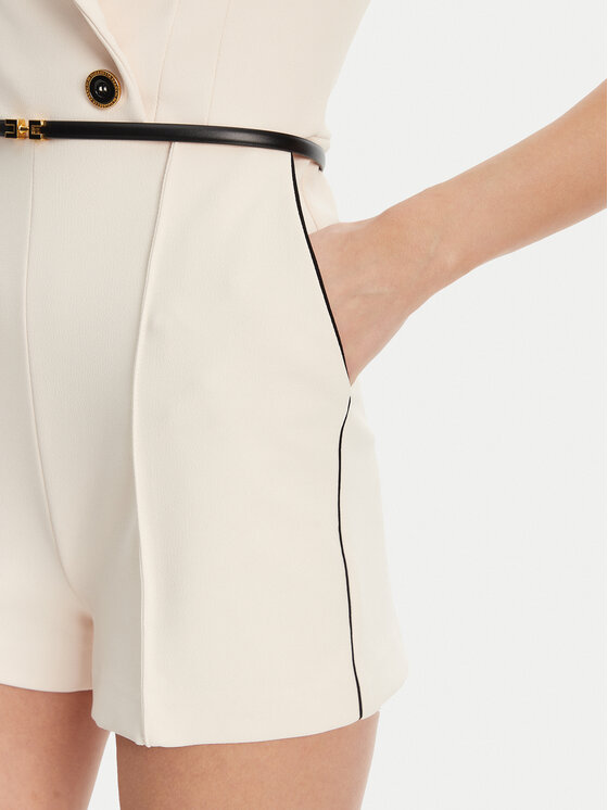 Elisabetta Franchi Elisabetta Franchi Kezeslábas TU-T45-51E2 Bézs Regular Fit