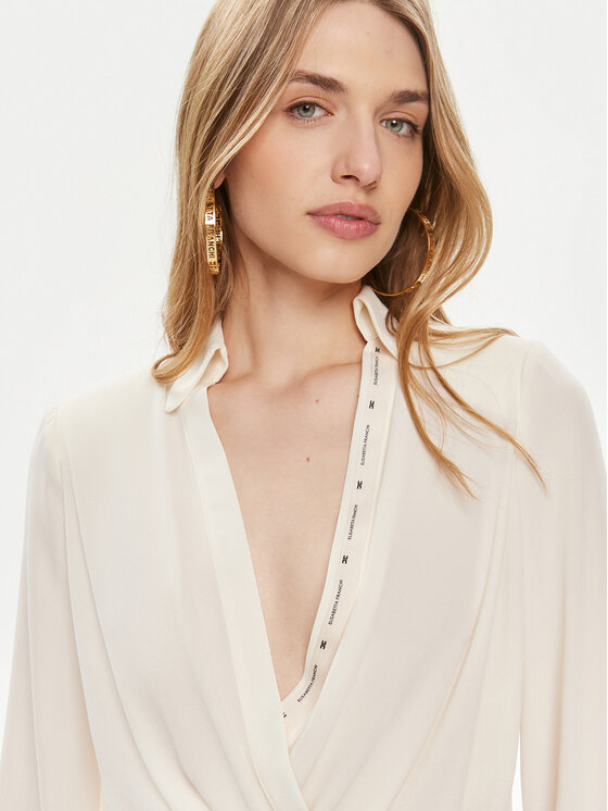 Elisabetta Franchi Elisabetta Franchi Боді CB-008-42E2-4163 Білий Regular Fit