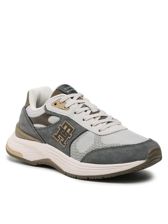 Tommy Hilfiger Tommy Hilfiger Сникърси Modern Prep Sneaker II Mix FM0FM04629 Сив