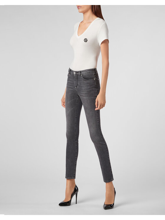 PHILIPP PLEIN PHILIPP PLEIN Jeansy 28513 Szary Slim Fit