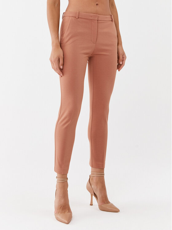PINKO Pinko Hlače Bello 100155 A15M Smeđa Slim Fit
