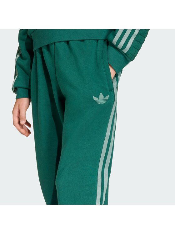 adidas adidas Donji dio trenerke Minecraft KE2759 Zelena Loose Fit