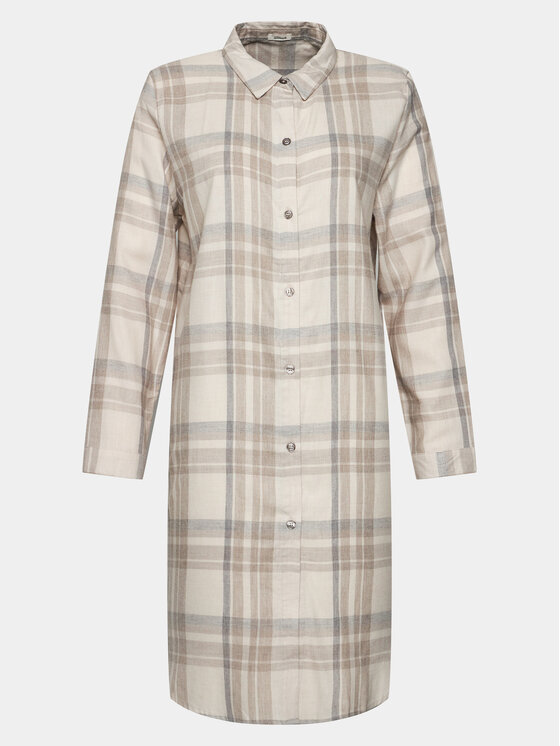 Selmark Selmark Camicia da notte Nordic P7063 Écru Regular Fit