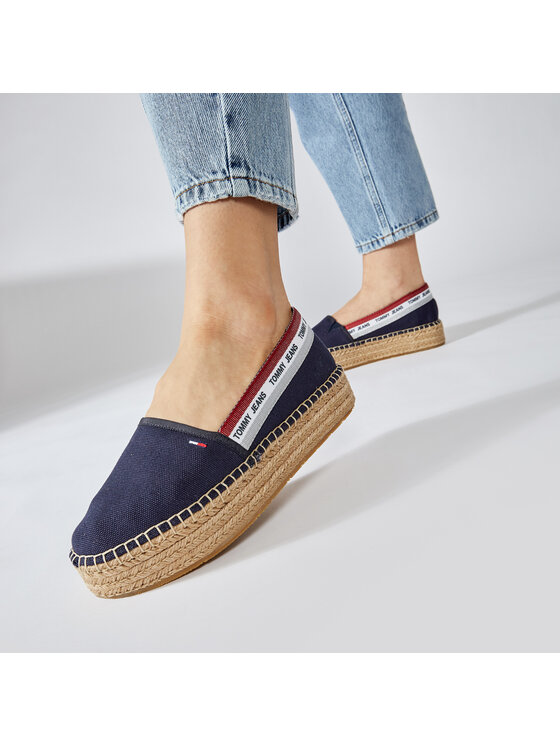 Tommy jeans best sale flatform espadrilles