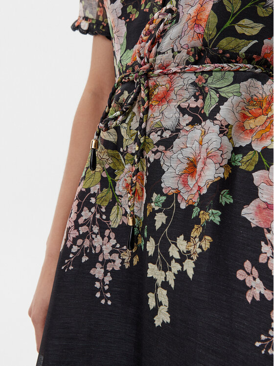 Hale Bob Hale Bob Літня сукня with silk 4YPR654M Чорний Regular Fit