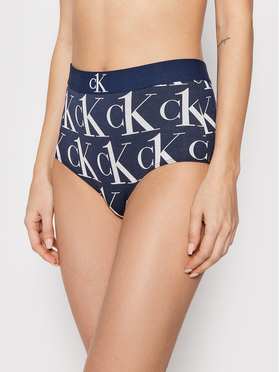 Calvin Klein Underwear Klassischer Damenslip mit hoher Taille High Waisted  000QF6672E Dunkelblau