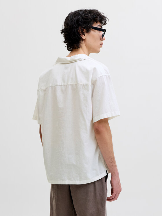 Jack & Jones Jack & Jones Πουκάμισο Breeze 12288594 Λευκό Relaxed Fit