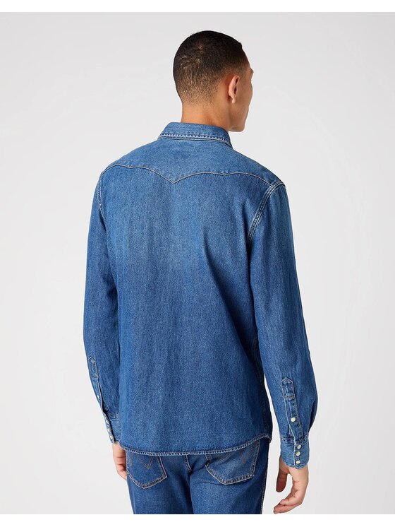 Wrangler Wrangler Camicia 27MW Blu Regular Fit