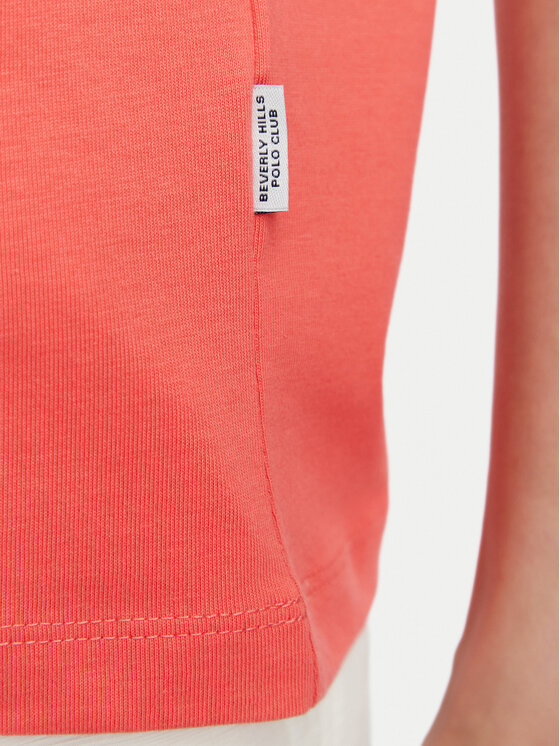 Beverly Hills Polo Club Beverly Hills Polo Club T-Shirt P-SS26W-TS516518 Korallenfarben Regular Fit