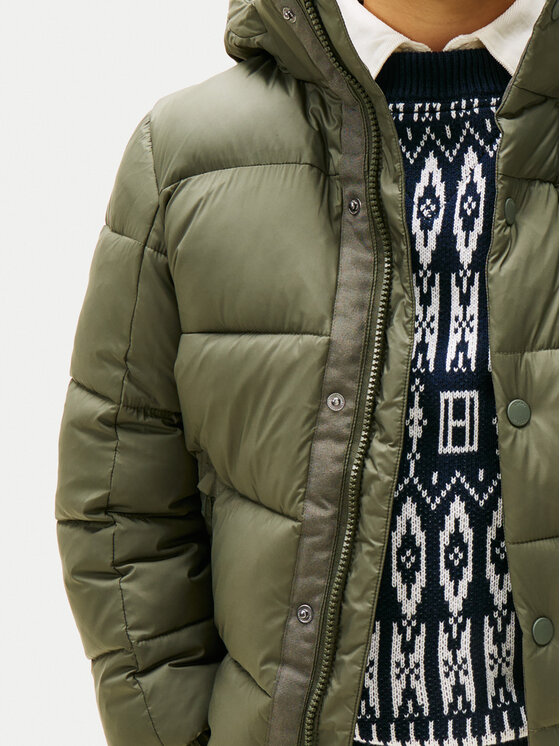 Tommy Hilfiger Tommy Hilfiger Télikabát KB0KB10093 D Zöld Regular Fit