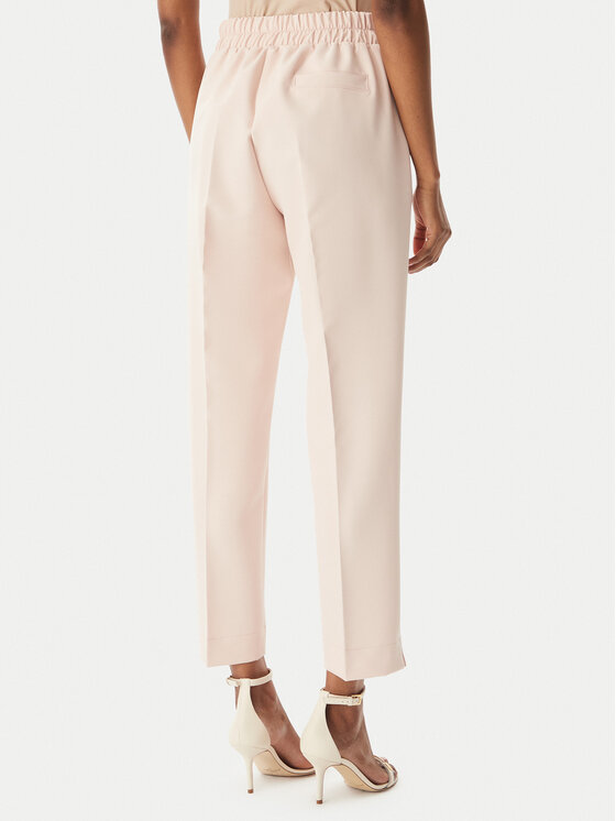 Maryley Maryley Kalhoty z materiálu 26EB616/43PY Světle růžová Regular Fit