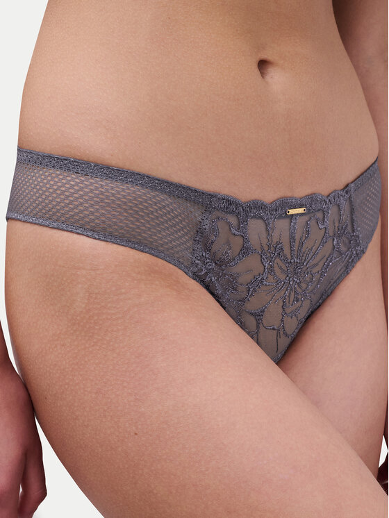 Chantelle Chantelle Chilot tanga Fleurs C12M90 Gri