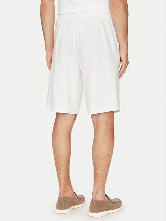 Guess Guess Szorty materiałowe F5GD00 WH4J0 Biały Regular Fit