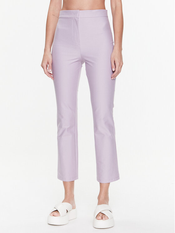 Max Mara Leisure Pantaloni din material Furio 2337810236 Violet Regular Fit