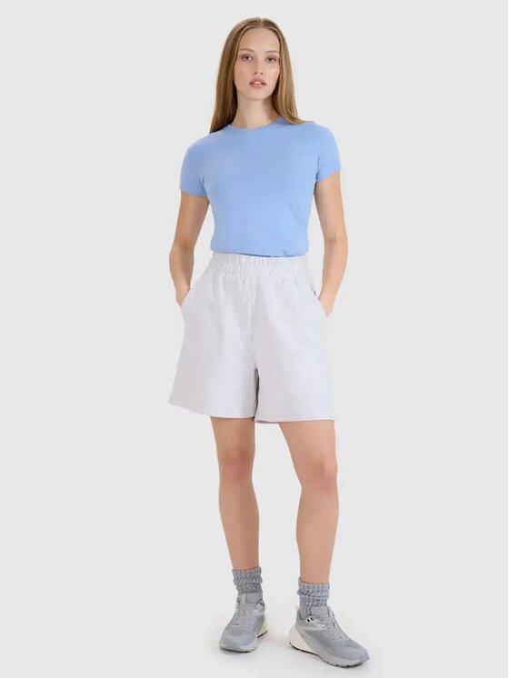 4F 4F Tričko 4FWMM00TTSHF2255-32S Tmavomodrá Slim Fit