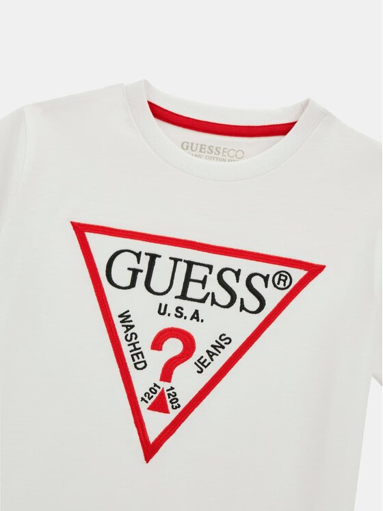 Guess Kids Guess Kids T-Shirt 166551 Biały Classic Fit