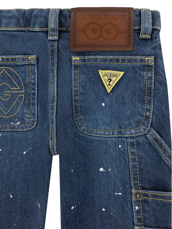 Guess Guess Дънки N6YAB3 D2273 Тъмносин Regular Fit