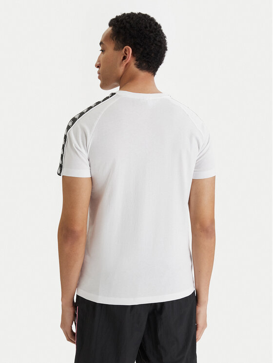 Kappa Kappa Majica Banda Coen 303UV10 Bela Slim Fit