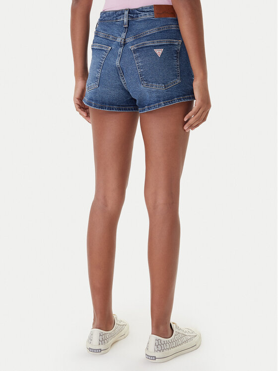Guess Jeans Guess Jeans Jeans kratke hlače W5YD0Y D5R11 Modra Regular Fit