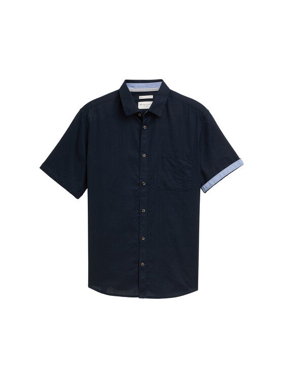 Tom Tailor Tom Tailor Koszula 1045098 Granatowy Regular Fit