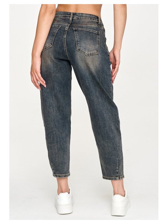 Makadamia Makadamia Jeansy C70 Miedziany Baggy Fit