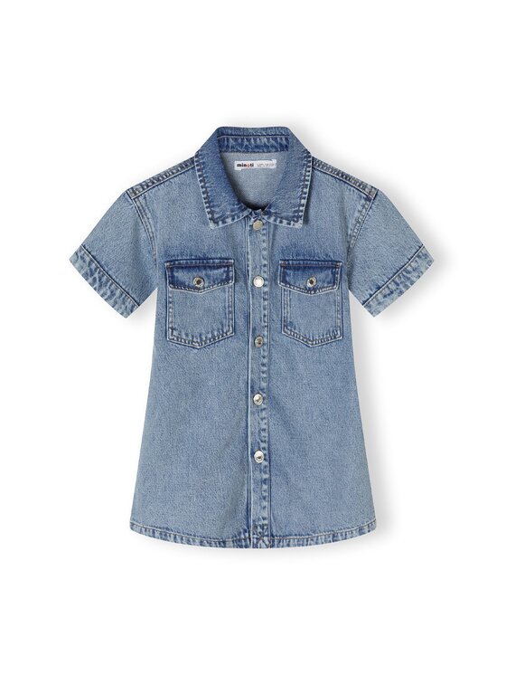 MINOTI MINOTI Sukienka jeansowa 22dress40 Niebieski Regular Fit