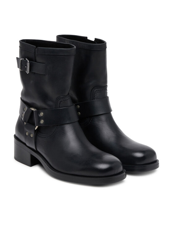 Tommy Jeans Tommy Jeans Боти Tjw Biker EN0EN02811 Черен