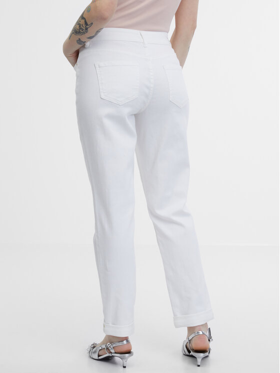 Orsay Orsay Jeansy 1000190000000__38 Biały Straight Fit