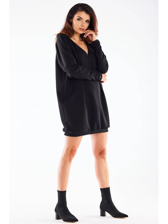 Infinite You Infinite You Úpletové šaty M272 Černá Basic Fit