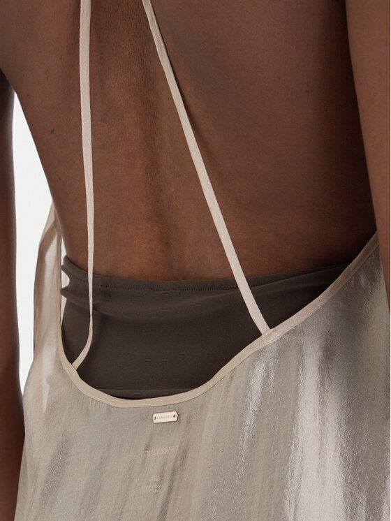 Calvin Klein Swimwear Calvin Klein Swimwear Haljina za plažu LV00Q61159 Smeđa Relaxed Fit