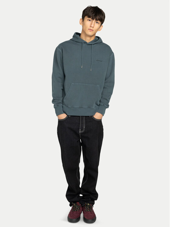 Element Element Majica dugih rukava Lowcase Pigment Po ELYFT00173 Zelena Relaxed Fit