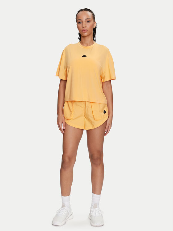 adidas adidas Tričko City Escape IS0664 Žltá Loose Fit