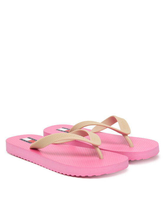 Tommy Jeans Tommy Jeans Žabky Logo Summer Sandal EN0EN02979 Béžová