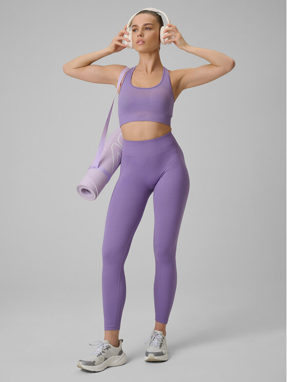 4F 4F Biustonosz sportowy MULTI ACTIVE Fioletowy