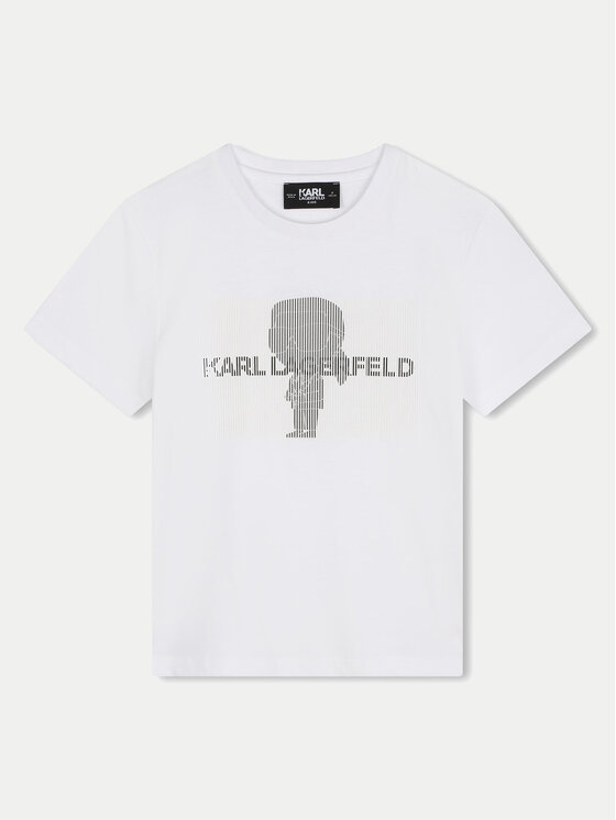 Karl Lagerfeld Kids Karl Lagerfeld Kids T-shirt Z30239 M Bianco Regular Fit