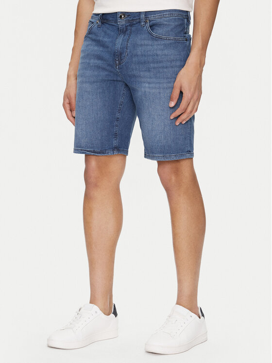JOOP! JOOP! Džinsiniai šortai 30043025 Tamsiai mėlyna Modern Fit
