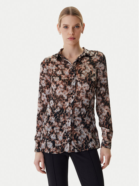 Guess Guess Camicia W6RH73 WDW82 Marrone Regular Fit