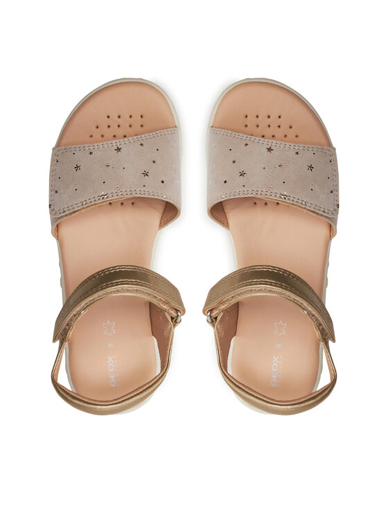 Geox Geox Sandale J Sandal Haiti Girl J028ZA 007NF C0208 D Zlatna