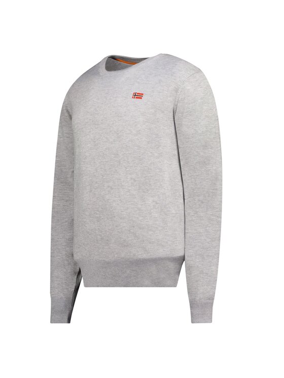 Geographical Norway Geographical Norway Bluza WY1172H/GN-Light Grey Szary Regular Fit