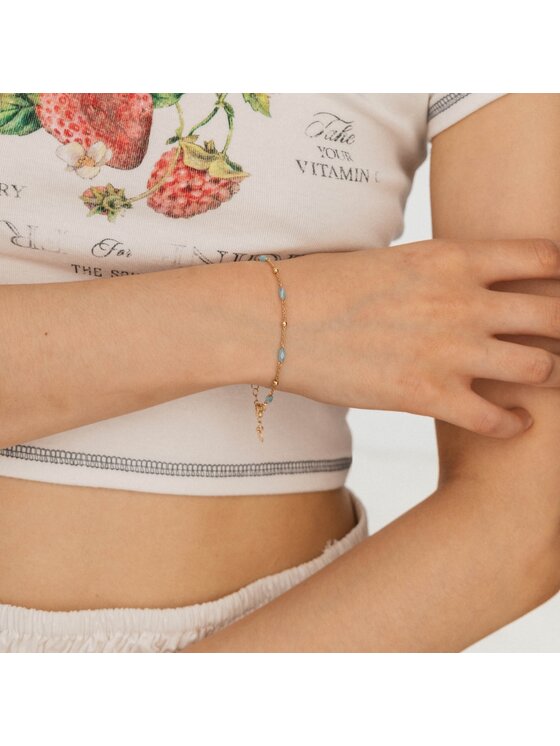 ANIA KRUK ANIA KRUK Bransoletka SMVAC2354Z Żółte złocenie