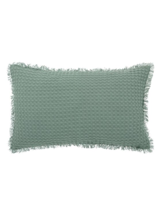 MIAhome MIAhome Poduszka dekoracyjna 30x50 cm tłoczona seledynowa Zielony