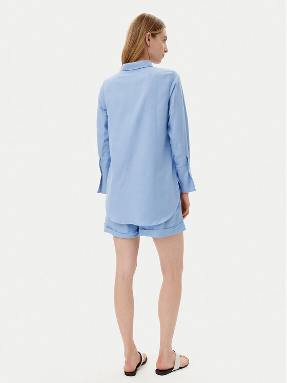 Selmark Selmark Completo camicia e pantaloncini BC176 Blu Relaxed Fit