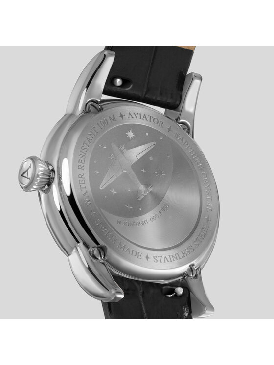 Aviator Aviator Zegarek V.1.33.0.252.4 Czarny