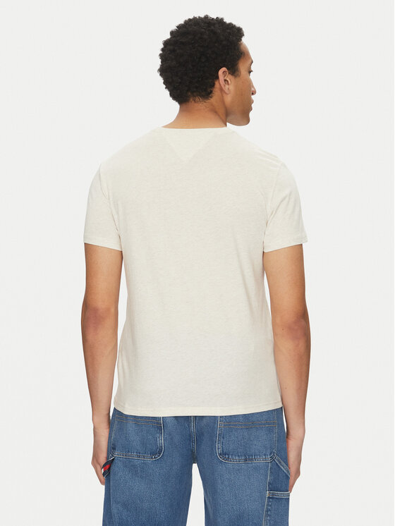 Tommy Jeans Tommy Jeans T-Shirt Entry Graphic DM0DM20779 Beżowy Slim Fit