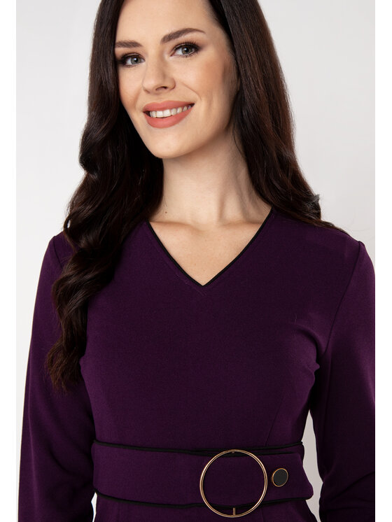 QUIOSQUE QUIOSQUE Sukienka codzienna KODA DRESS Fioletowy Regular Fit