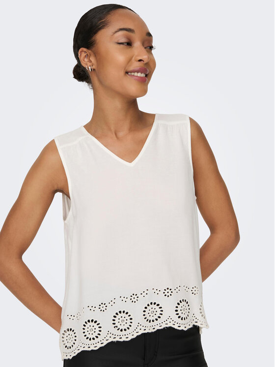 ONLY ONLY Blusa 15296317 Bianco Regular Fit