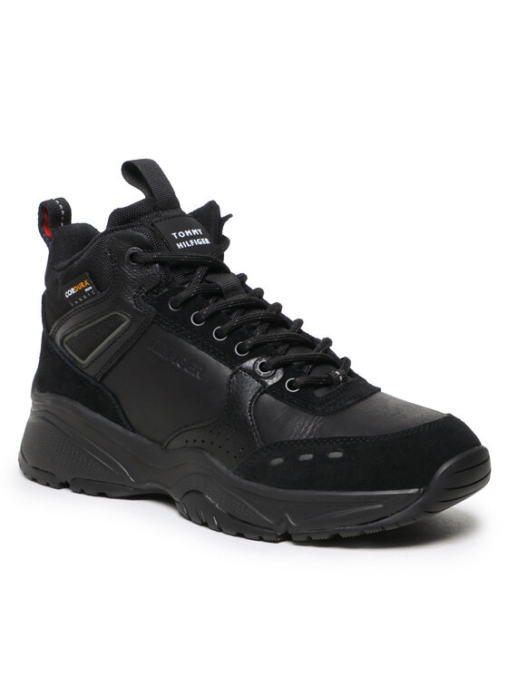 tommy hilfiger leather elevated sneaker