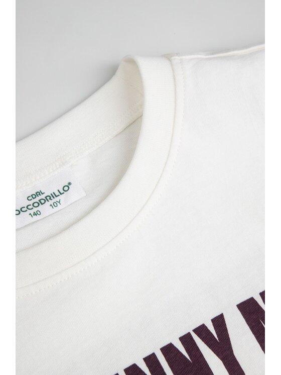 Coccodrillo Coccodrillo T-Shirt ZC6143204AGJ-003 Krémová Regular Fit