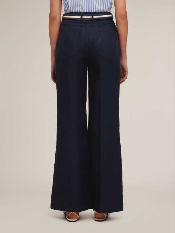 Motivi Motivi Pantaloni di tessuto P283Q003937N034 Blu Over Fit